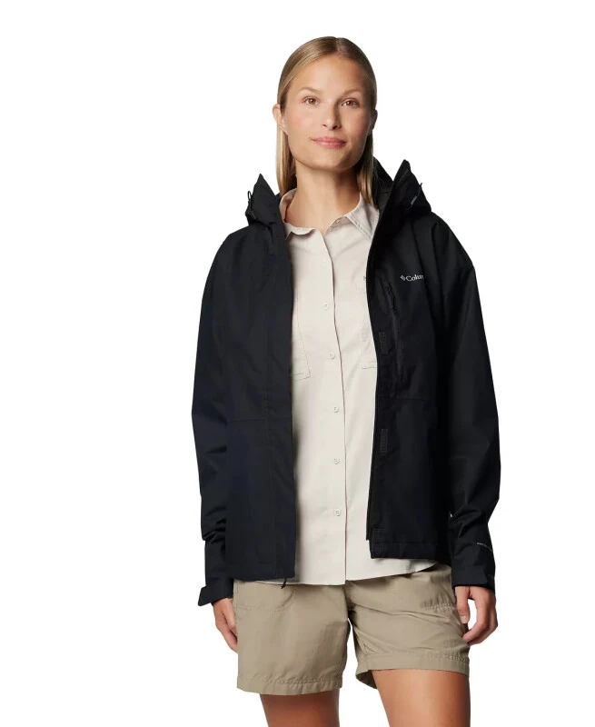 Women's Hikebound II Hooded Waterproof Jacket-Black - COLUMBIA