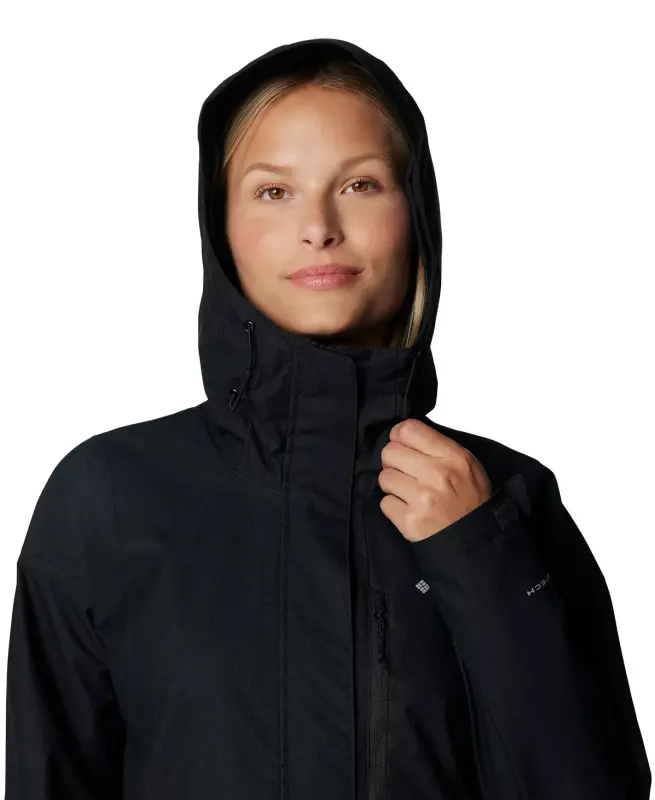 Women's Hikebound II Hooded Waterproof Jacket-Black - 5