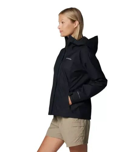 Women's Hikebound II Hooded Waterproof Jacket-Black - 4