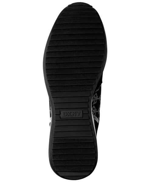 Women's Kamay Lace-Up Wedge Sneakers-Black, Nickel - 5