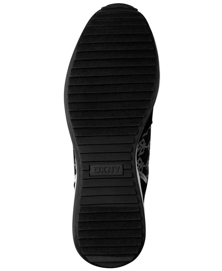 Women's Kamay Lace-Up Wedge Sneakers-Black, Nickel - 5