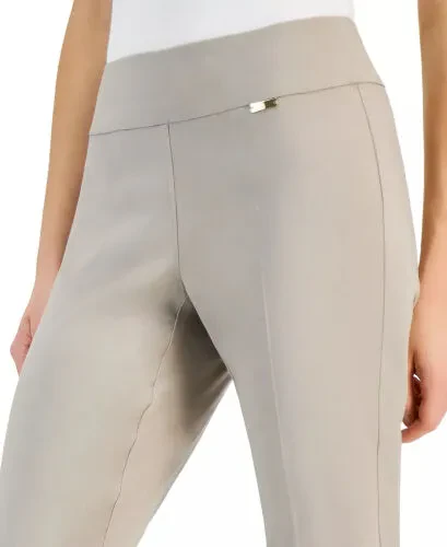 Women's Bengaline Pull-On Capri Pants, Created for Modazone - Summer Straw - 2