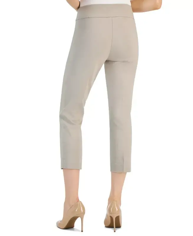 Women's Bengaline Pull-On Capri Pants, Created for Modazone - Summer Straw - 4