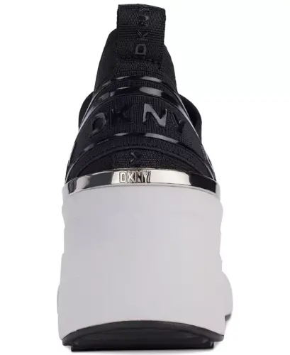 Women's Keeva Wedge Sneakers - Black - 3