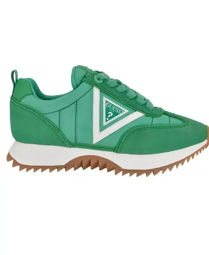 Women's Bail Logo Retro Jogger Sneakers-Green - GUESS (1)
