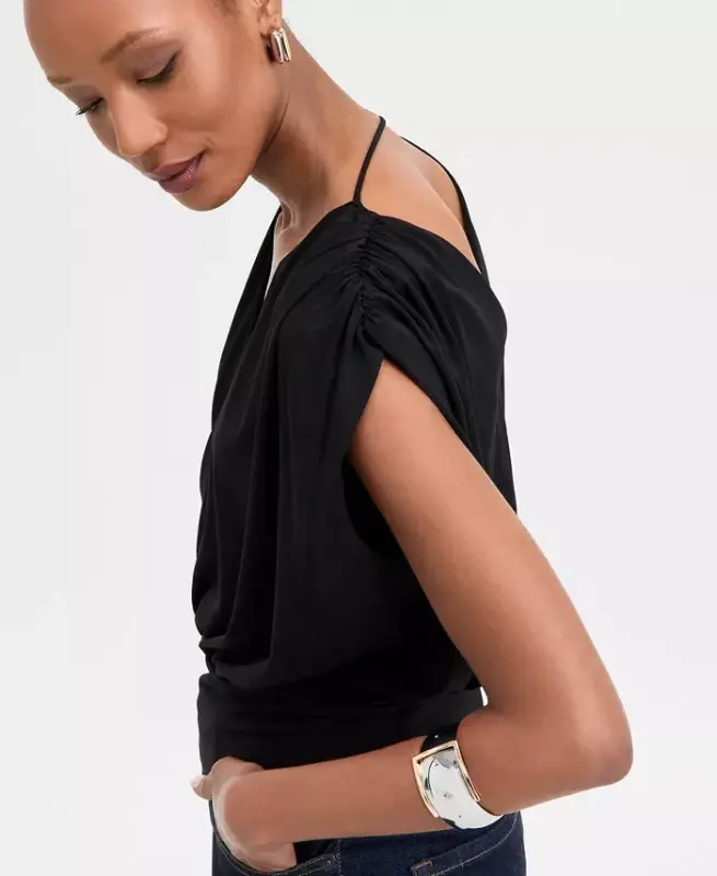 Women's Surplice V-Neck Top, Exclusively at Modazone - 4