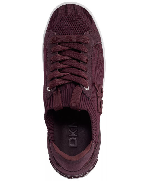 Women's Mallory Lace-Up Sneakers-Wine - 4