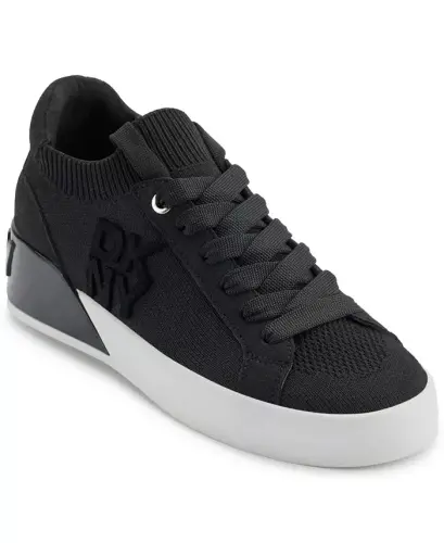 Women's Mallory Lace-Up Sneakers - Black - 1