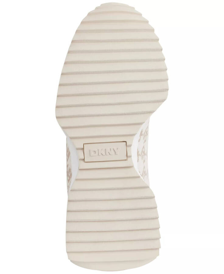 Women's Naples Checkered Running Sneakers - Bone - 5