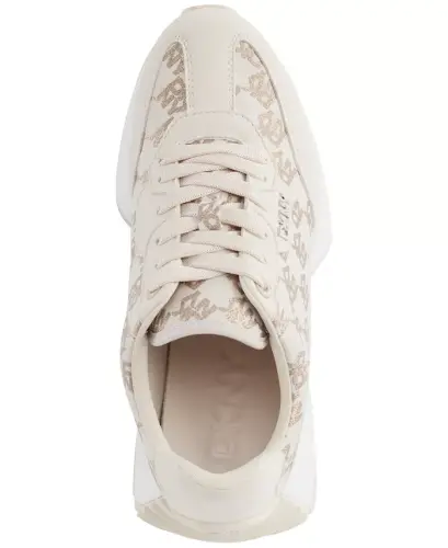 Women's Naples Checkered Lace-Up Sneakers - Bone - 4