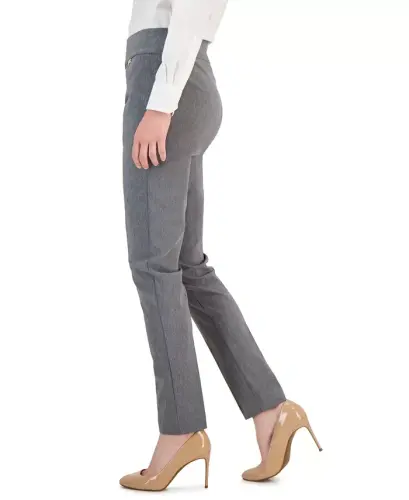 Women's Mid-Rise Skinny Pants, Regular & Short Lengths, Created for Modazone - Medium Heather Grey - 2