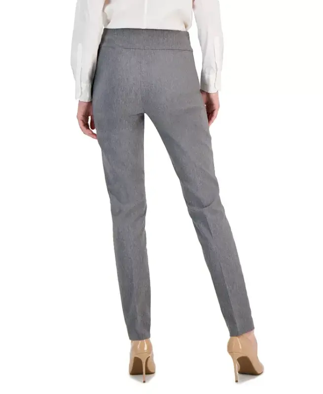 Women's Mid-Rise Skinny Pants, Regular & Short Lengths, Created for Modazone - Medium Heather Grey - 4