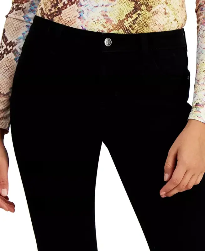 Women's Mid-Rise Sexy Curve Skinny Jeans - Carrie Black - 4