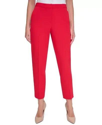 Women's Sloane Slim-Leg Ankle Pants - Scarlet - 1