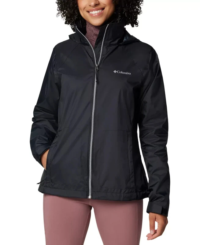 Women's Switchback IV Hooded Packable Jacket-Black - COLUMBIA