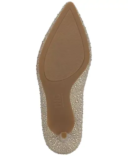 Women's Zitah Embellished Pointed Toe Pumps, Created for Modazone - Gold Bling - 5