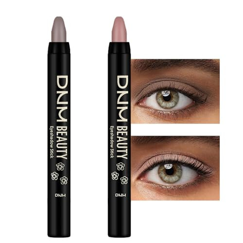 Kaely 2Pcs Cream Eyeshadow Sticks Set for Eyes Waterproof, Stone Matte & Putty Matte Eye shadow Stick Pencil - 1