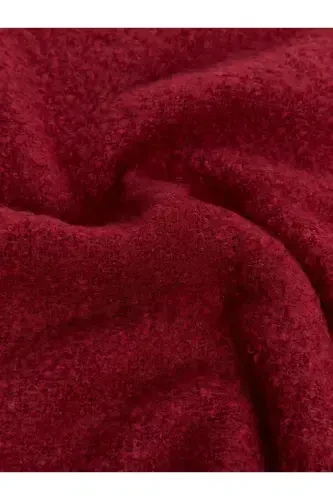 Cairo Bouclé 100% Buklet Soft Touch Premium Trend Bordo Atkı-Bordo - 2