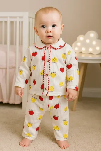 Kahve Ay yıldız bulutlu Pamuk Unisex bebek takım-Kahverengiyıldızlı 