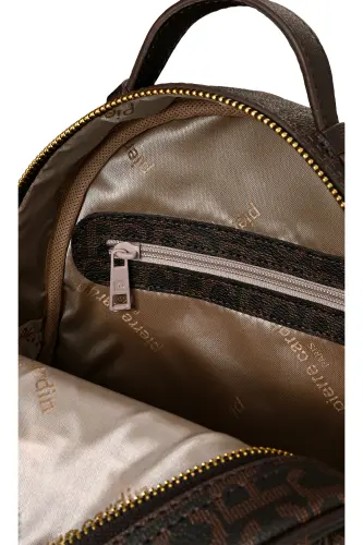 Kahve Büyük Alfabe Kadın Sırt Cantası 05PO22Y1541 - Kahve - 4