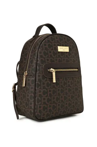 Kahve Büyük Alfabe Kadın Sırt Cantası 05PO22Y1541-Kahve - PIERRE CARDIN (1)