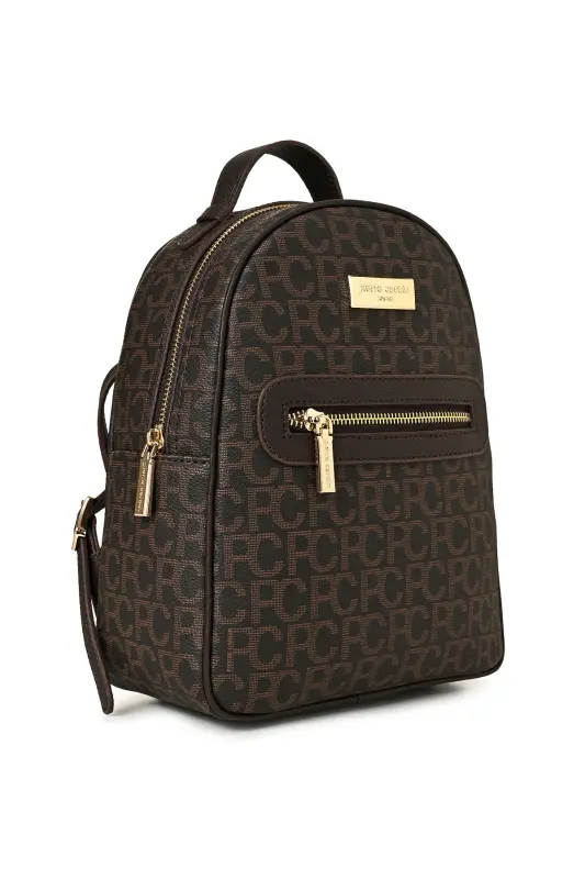 Kahve Büyük Alfabe Kadın Sırt Cantası 05PO22Y1541-Kahve - 2