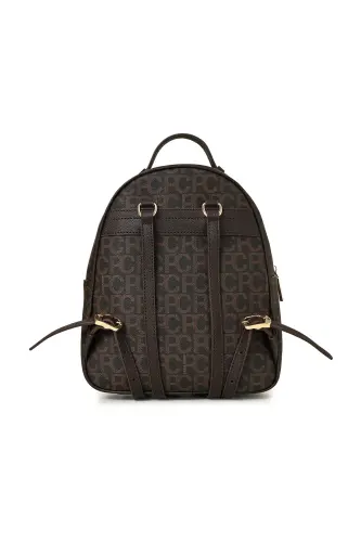 Kahve Büyük Alfabe Kadın Sırt Cantası 05PO22Y1541-Kahve - 5