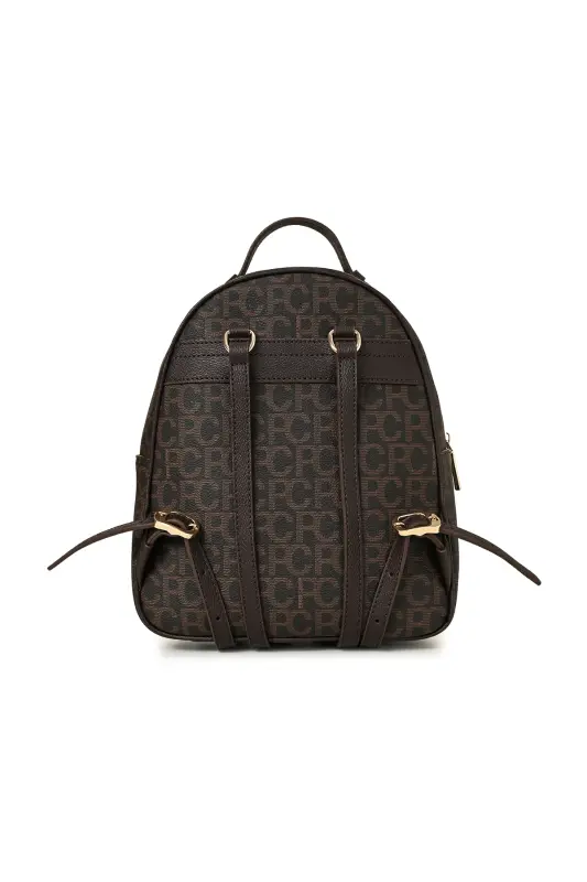 Kahve Büyük Alfabe Kadın Sırt Cantası 05PO22Y1541-Kahve - 5