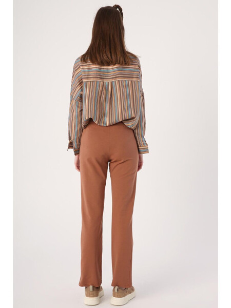 Kahverengi Kahve Cepli Eşofman Altı-Kahverengi - 3