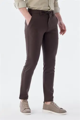 Kahve Comfort Fit Jogger Spor Pantolon - 1