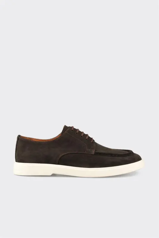 Kahve Deri Erkek Günlük Ayakkabı - Kahve - ELLE SHOES