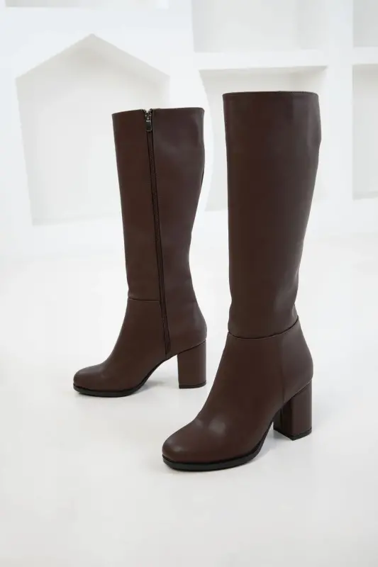 Kahve Kadın Çizme 17548-Kahve - 5