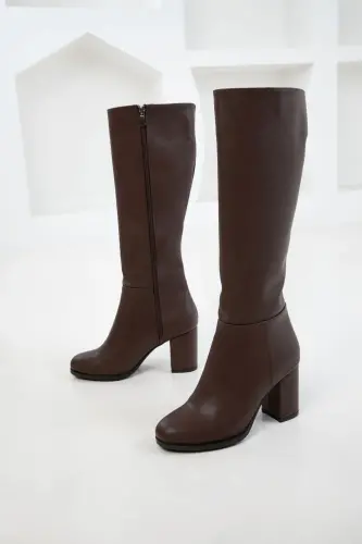 Kahve Kadın Çizme 17548-Kahve - 5