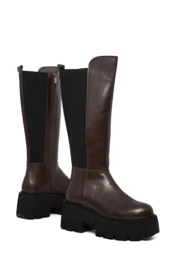 Kahve Kadın Çizme 19945-Kahve - 4