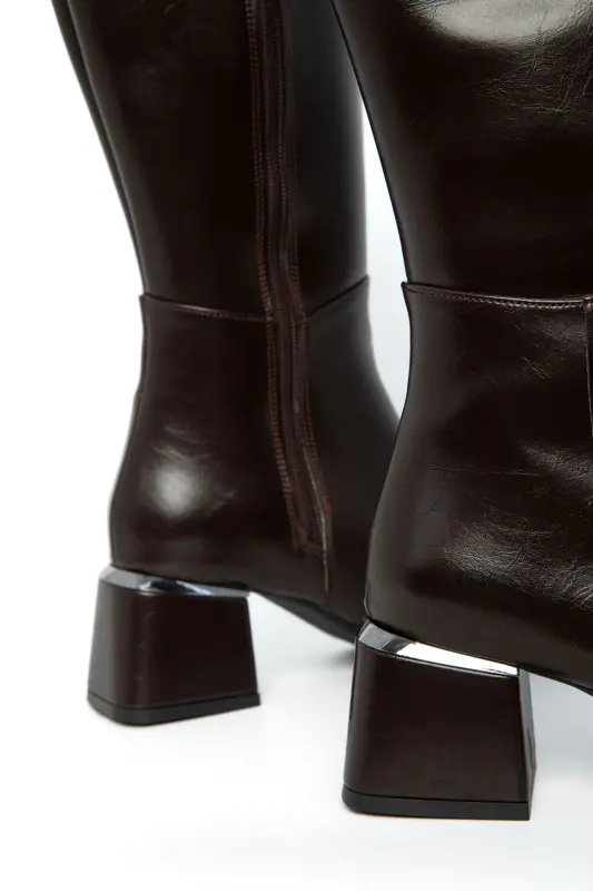 Kahve Mat Kadın Çizme 19952-Kahve Mat - 3