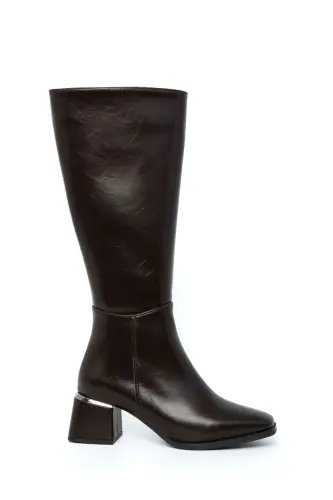 Kahve Mat Kadın Çizme 19952-Kahve Mat - 5