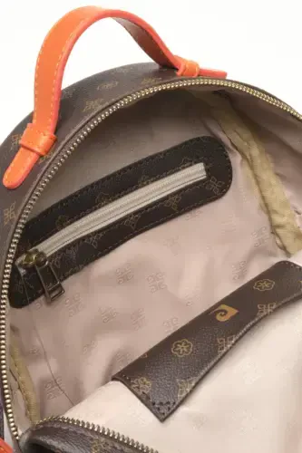 Kahve Monogram Kadın Sırt Çantası 05PO22Y1541-Kahve Monogram - 5