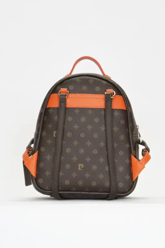 Kahve Monogram Kadın Sırt Çantası 05PO22Y1541-Kahve Monogram - 6