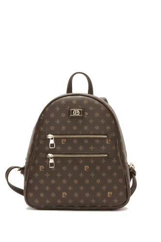 Kahve Monogram Kadın Sırt Çantası 05PO22Y1577-Kahve Monogram - PIERRE CARDIN (1)