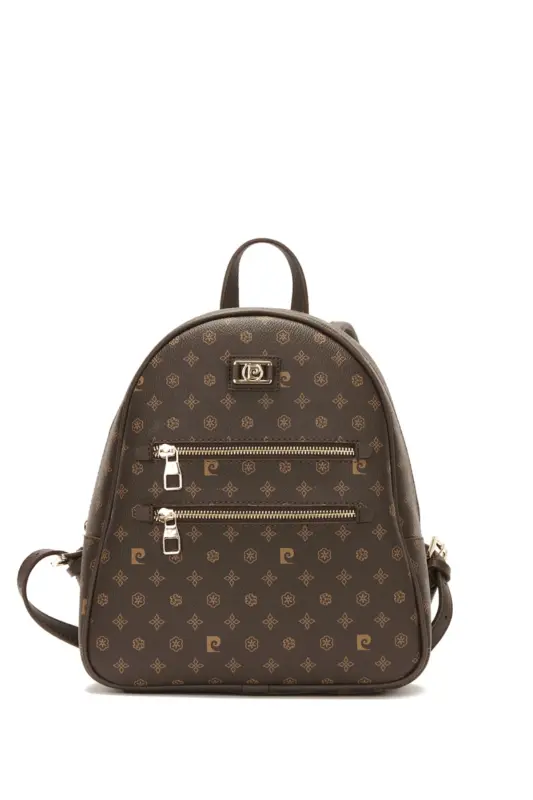 Kahve Monogram Kadın Sırt Çantası 05PO22Y1577-Kahve Monogram - 2