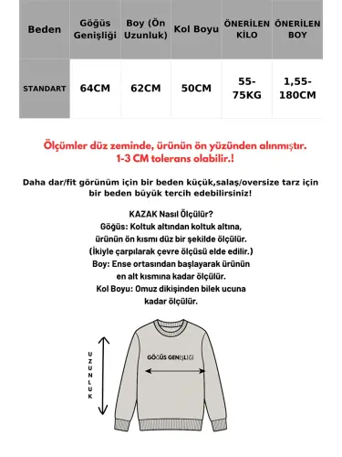 Kahverengi Çizgili Triko Kazak Mg1244-Kahverengi - 4