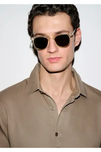 Kahverengi (TENCEL™) Gömlek Regular Fit / Normal Kesim 0210818-83866-Kahverengi - MAVI (1)