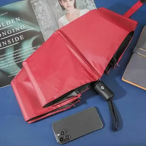 Kajaia 4 Pack Soyabonlar ixcham shamolga chidamli, avtomatik ochiladigan va yopiladigan yomg'ir soyaboni erkaklar ayollar sayohat uchun yig'iladigan - 6