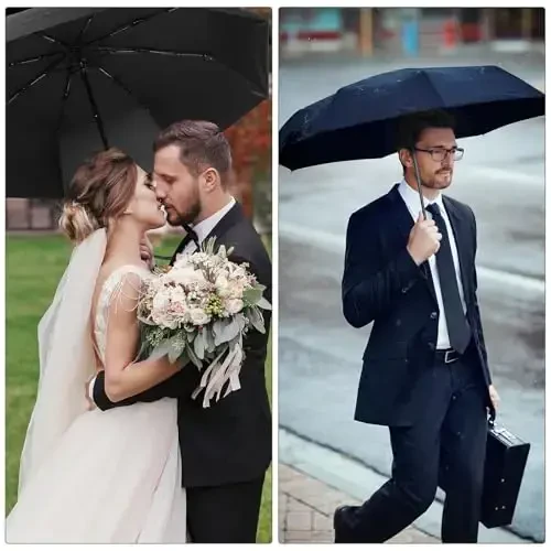 Kajaia 4 Pack Umbrellas Compact Windproof, Automatic Open and Close Folding Rain Umbrella Collapsible for Men Women Travel - 6