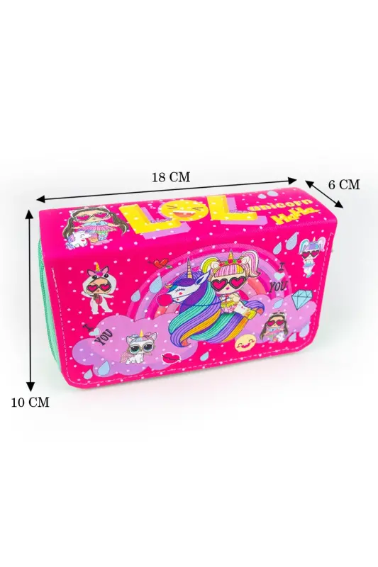 Kalem Kutusu Lolcorn Kawaii Desen Orginazer Üç Bölmeli (kalemlik) - Lolcorn - 4