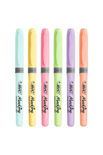 FOSFORLU KALEM BRITE LINER SET 6 LI PASTEL BLS. 992561 - Çok Renkli - BIC (1)