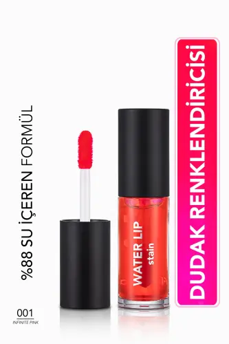 Kalıcı Mat Dudak Tint'i (PEMBE) - Water Lip Stain - 001 Infinite Pink - 8682536042161 - 001 INFINITE PINK 