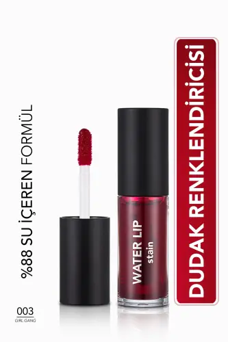 Kalıcı Mat Dudak Tint'i (Mor) - Water Lip Stain - 003 Girl Gang - 8682536042185-Mor 