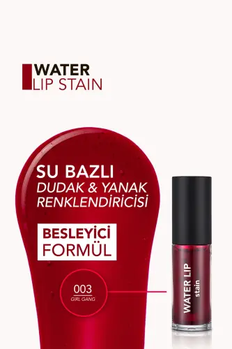 Kalıcı Mat Dudak Tint'i (Mor) - Water Lip Stain - 003 Girl Gang - 8682536042185-Mor - 4
