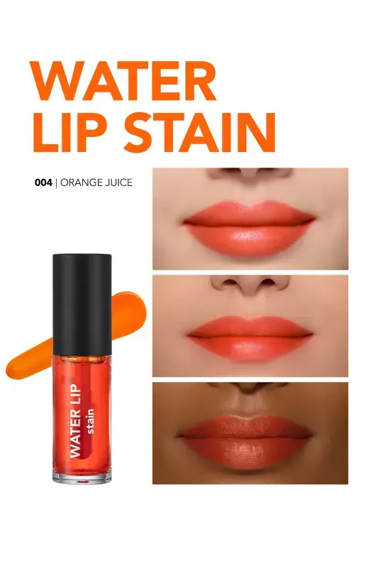 Kalıcı Mat Dudak Tint'i (turuncu) - Water Lip Stain - 004 Orange Juice - 8682536042192-004 ORANGE JUICE - 3